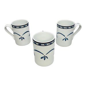 Dansk Bistro Cafe Coffee Mugs Set of 3